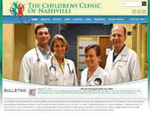 Tablet Screenshot of childrensclinicofnashville.com